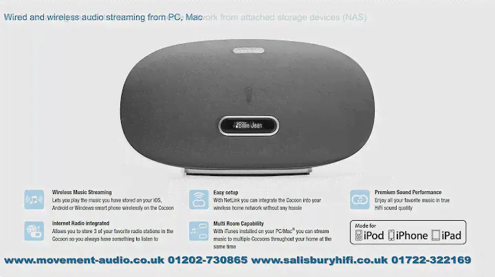 Denon DSD-500 Cocoon Home Speaker iPod Dock available from Movement Audio Salisbury
