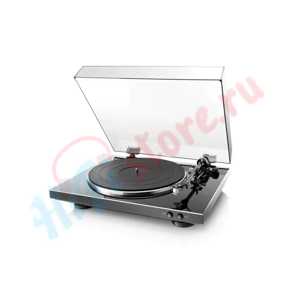 Виниловый проигрываетль DENON DP-300F black-1