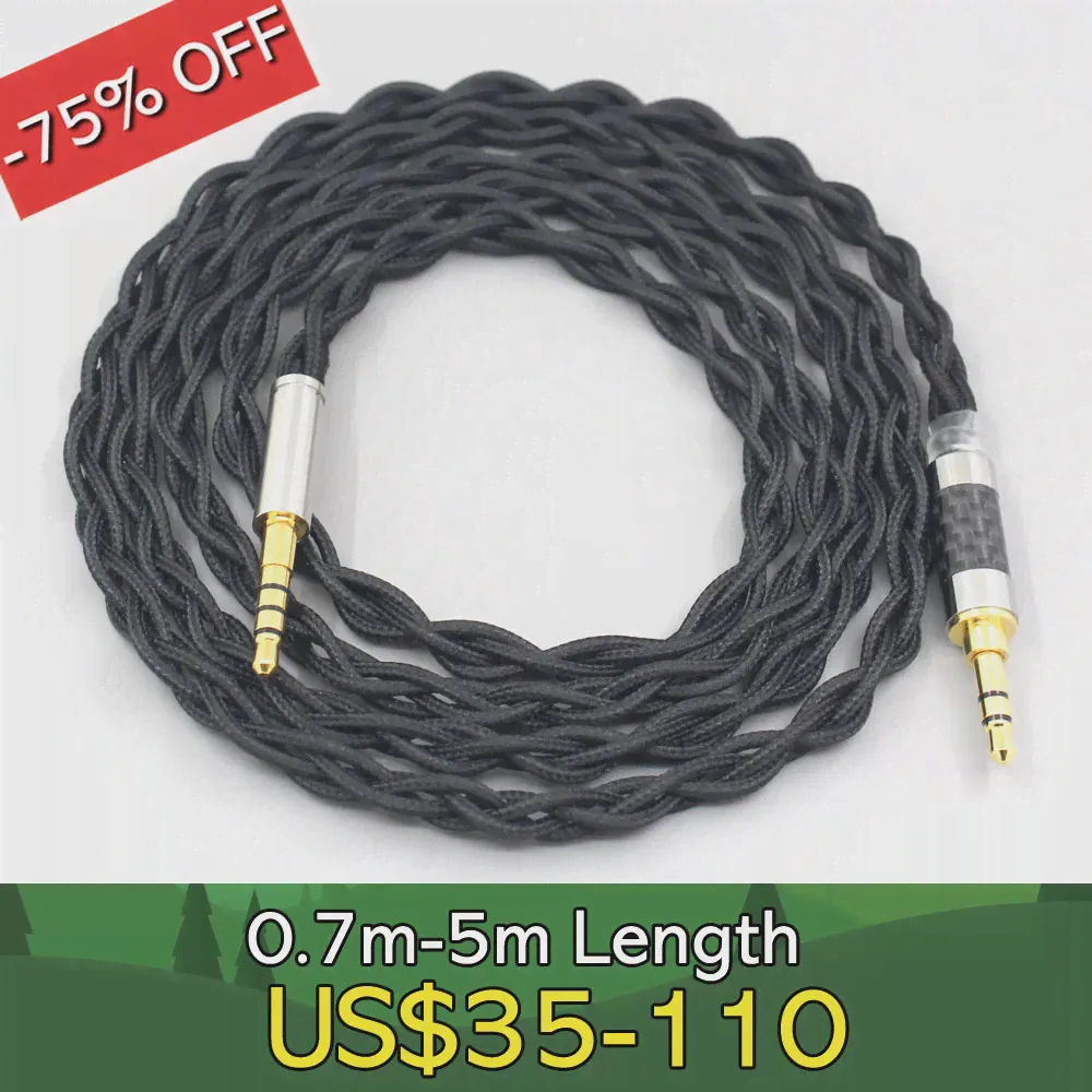 Чистый 99% Серебристый Внутренний Нейлоновый кабель Для наушников Denon AH-mm400 AH-mm300 AH-mm200 Beats solo2 solo3 SHP9500 LN007463