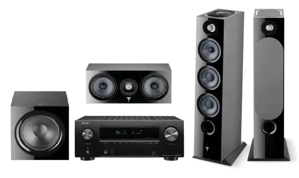 Комплект домашнего кинотеатра Denon AVR-X2700H + Focal Chora 826-D Black + Chora Center...