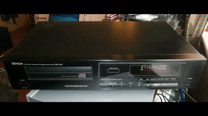 80s Denon DCD 520 stereo CD Player demo