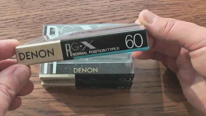 Аудиокассеты Denon RG-X 60 Let's tear this triplepack open and have a closer look at them