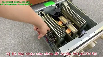 Mở nắp xem bên trong và tét chiếc Âmply Denon PMA-2000 đến từ Nhật