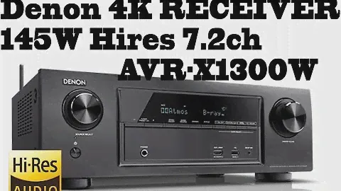 Denon HIFI 4K RECEIVER - 145W Hires 7.2ch - 4K Ultra HD AVR-X1300W comparison with AVR-X520BT