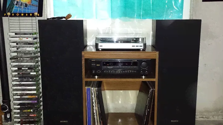 Denon AVR-1600 w/ Sony speakers and Audio Technica Turntable : My Snakepit got some tunes