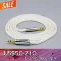 8-Жильный 99% 7n Из Чистого Серебра и палладия Кабель Для наушников Denon AH-mm400 AH-mm300 mm200 Beats solo2 solo3 LN008406