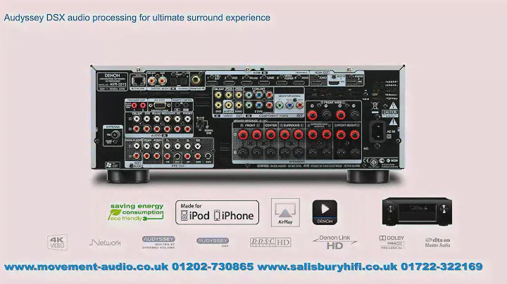 Denon AVR-3313/AVR3313 AV Receiver available from Movement Audio (replacement for AVR-3312)