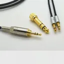 🛍 Кабель для наушников Denon AH-D600, D7100, D7200, Velodyne VTrue, сменный аудиокабель, шнуры 6,353,5 мм на 2x3,5 мм разъем
