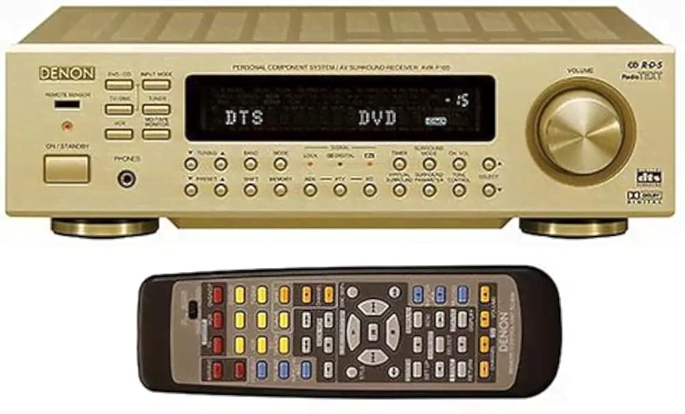 AV ресиверы усилители Denon AVR-F100 AV-Receiver Gold-0