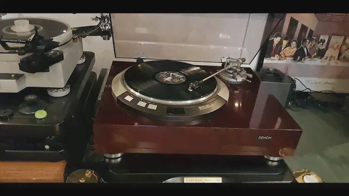 Denon DP-75 - 1981 Direct Drive,Denon Very Rare Case 56 Cm Wide, Long Tonearm Arm Straight Pipe Tube