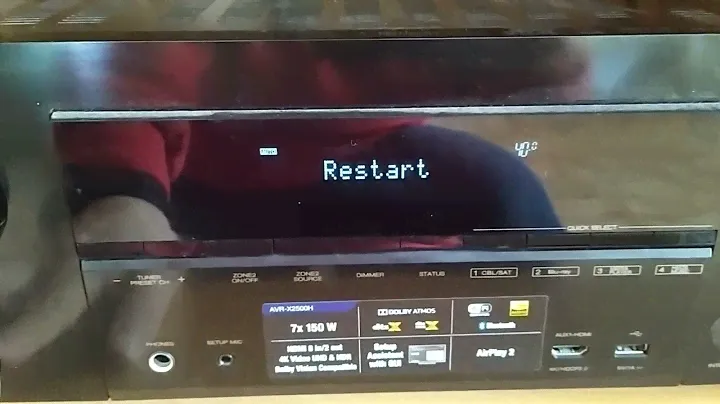 Denon AVR Receiver broken (red power LED blinking)