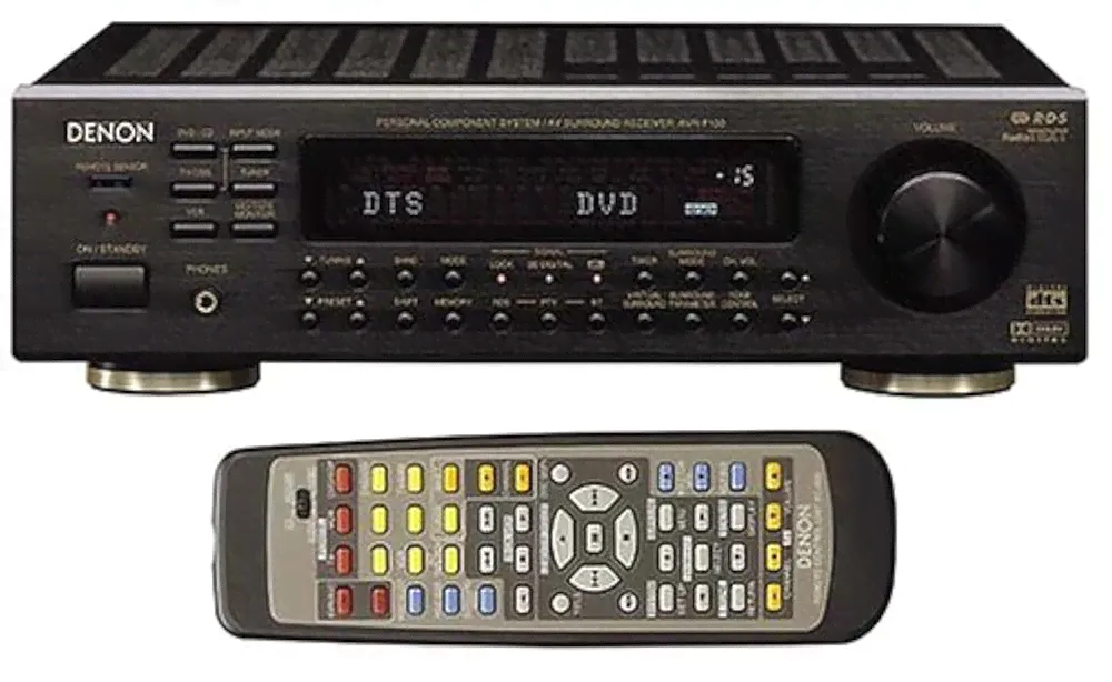 AV ресиверы усилители Denon AVR-F100 AV-Receiver schwarz-0