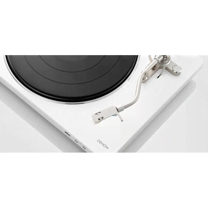 Виниловый проигрыватель Denon DP-450USB White-1
