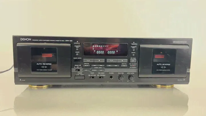 Denon DRW-580 Double Cassette Dual Deck Dolby HX PRO - Audiophile