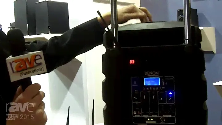 ISE 2015: Denon Professional Envoi Portable Battery Powered Presentation Speaker