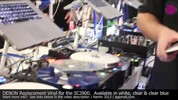 DENON SC3900 Replacement Vinyl Colors | NAMM 2013 - agiprodj.com