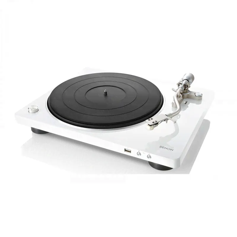 Виниловый проигрыватель Denon DP-450USB White-0